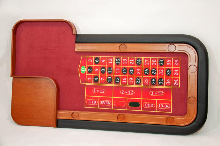 Stół do ruletki wykonany przez Fama Game Tables